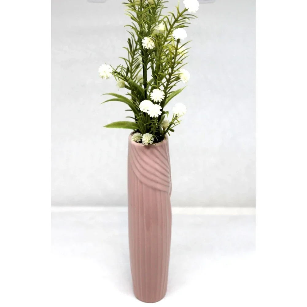 1980s AVON Gift Collection Fluted LILAC Porcelain Bud Vase Thin 6